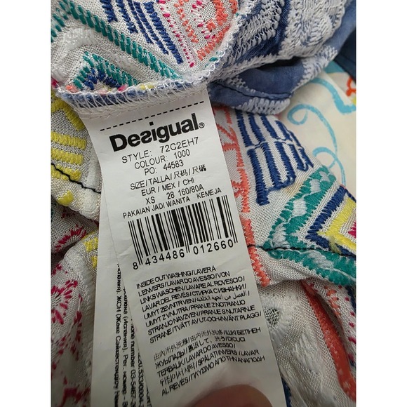 Anthropologie Multi-Color Floral Abstract Wide Leg Pull On Pants Size S NWTS - Picture 9 of 10